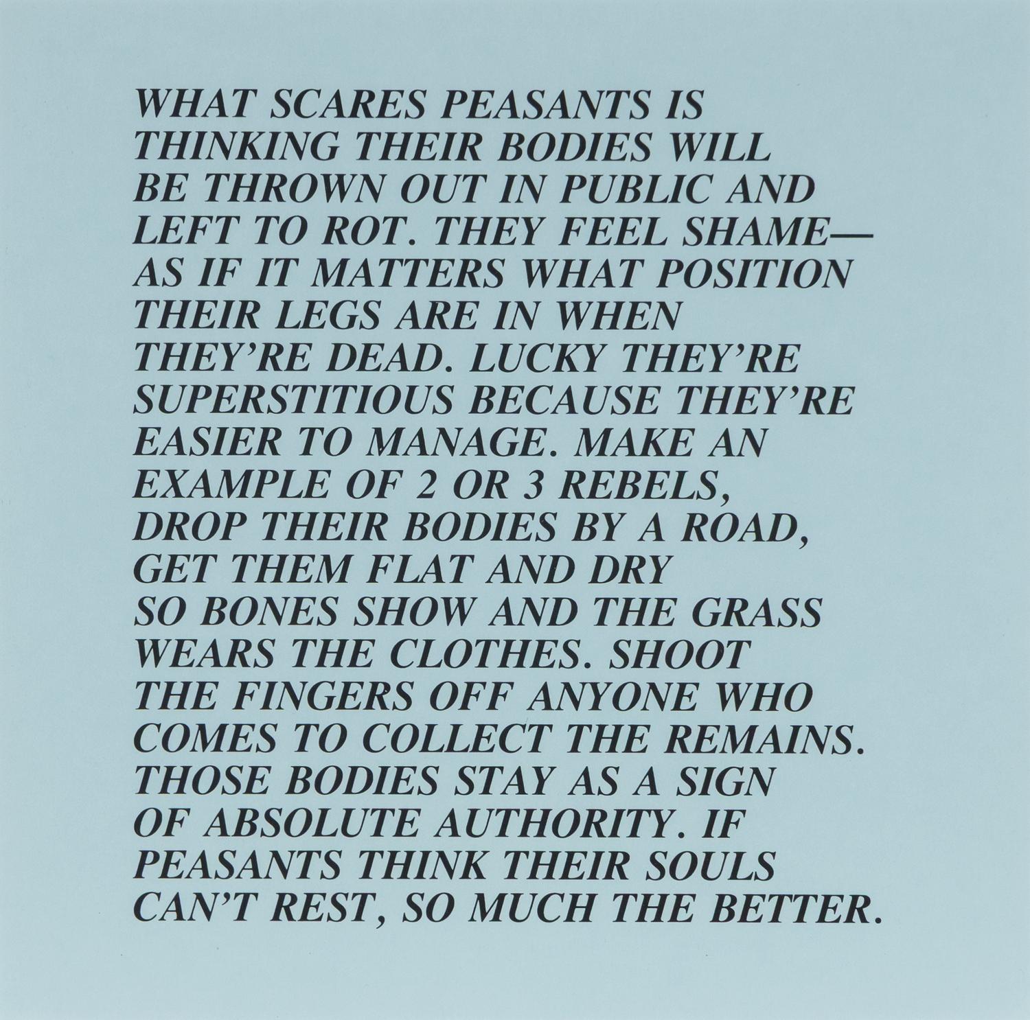 Jenny Holzer (American, b. 1950) — Inflammatory Essays (set of twelve), 1979-82