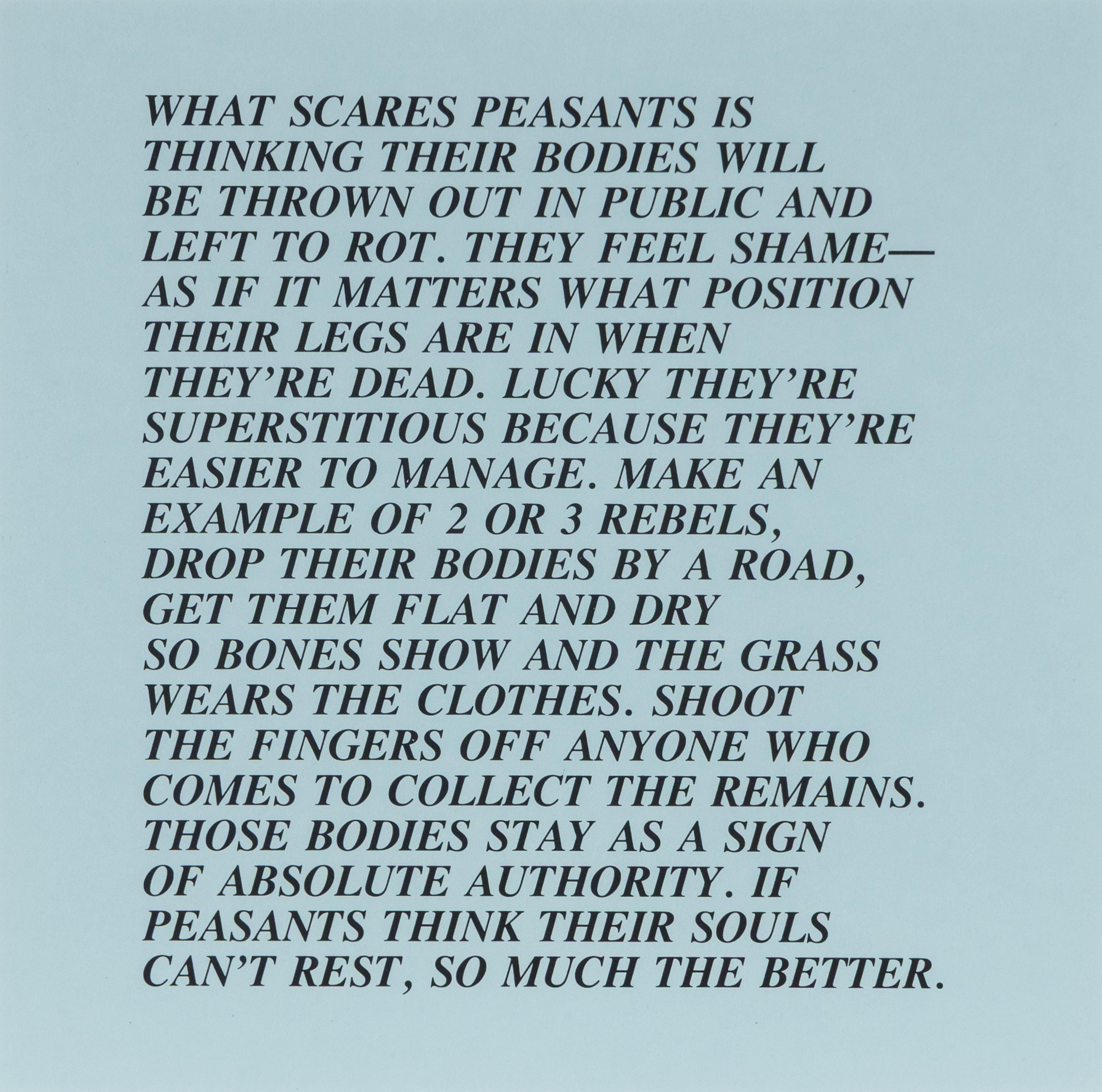 Jenny Holzer (American, b. 1950) — Inflammatory Essays (set of twelve), 1979-82