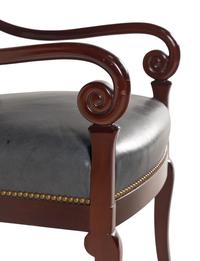 A Louis Philippe Style Mahogany Armchair