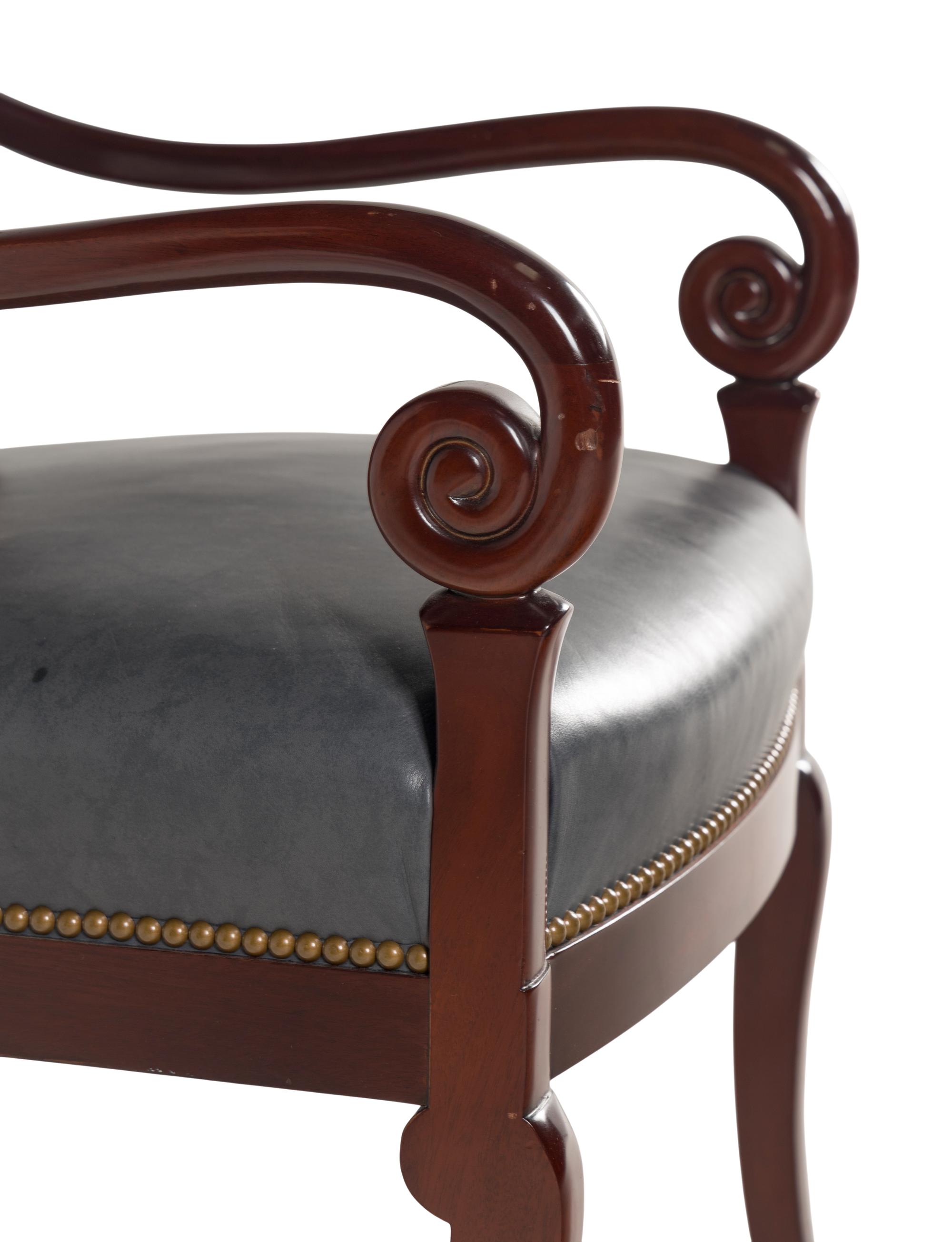 A Louis Philippe Style Mahogany Armchair
