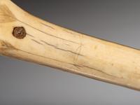 Prairie Decorated Antler Quirt, with Beaded Wrist Strap