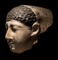 An Egyptian Cartonnage Mummy Mask
