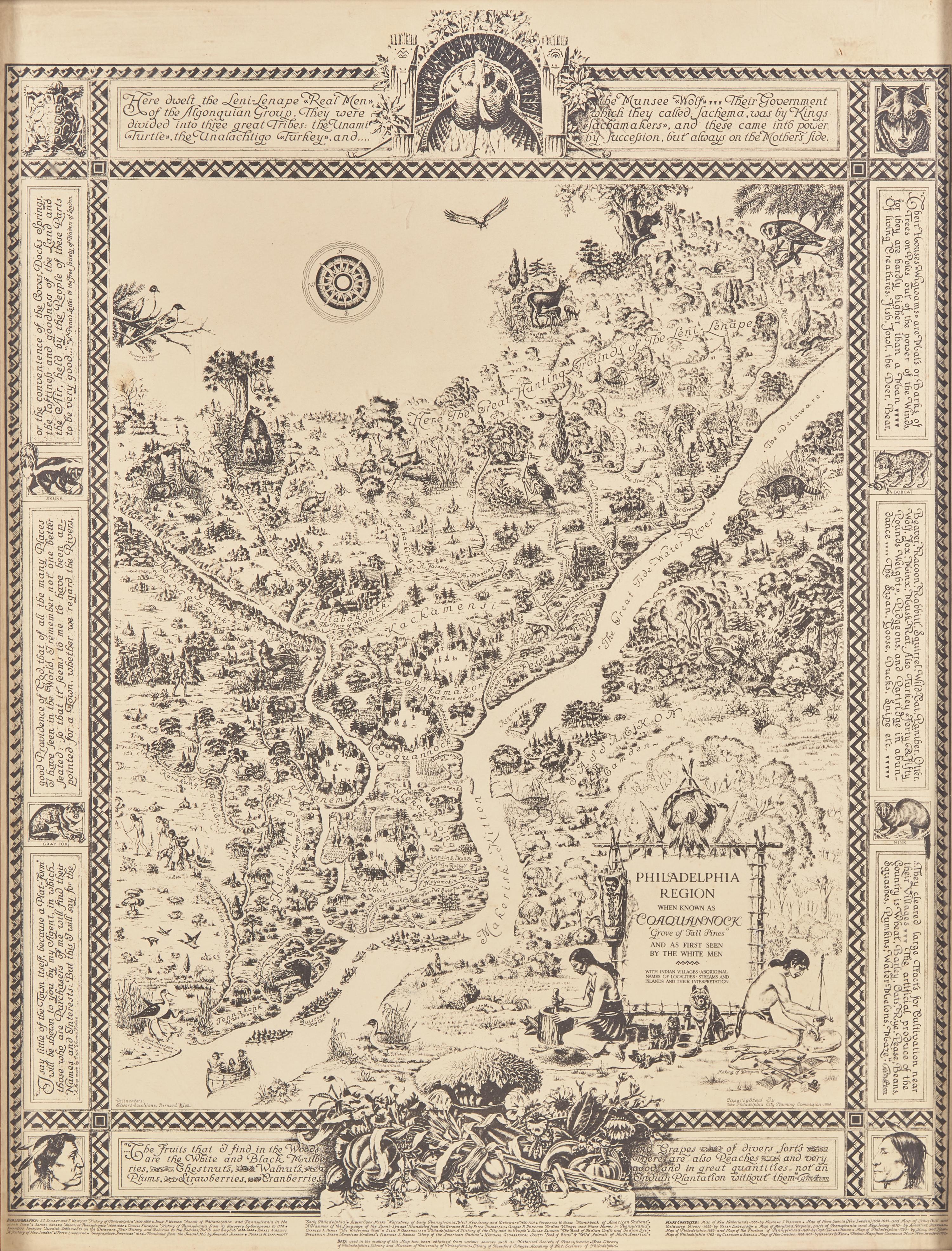 [Philadelphia] Group of 5 19th-20th century maps of Philadelphia