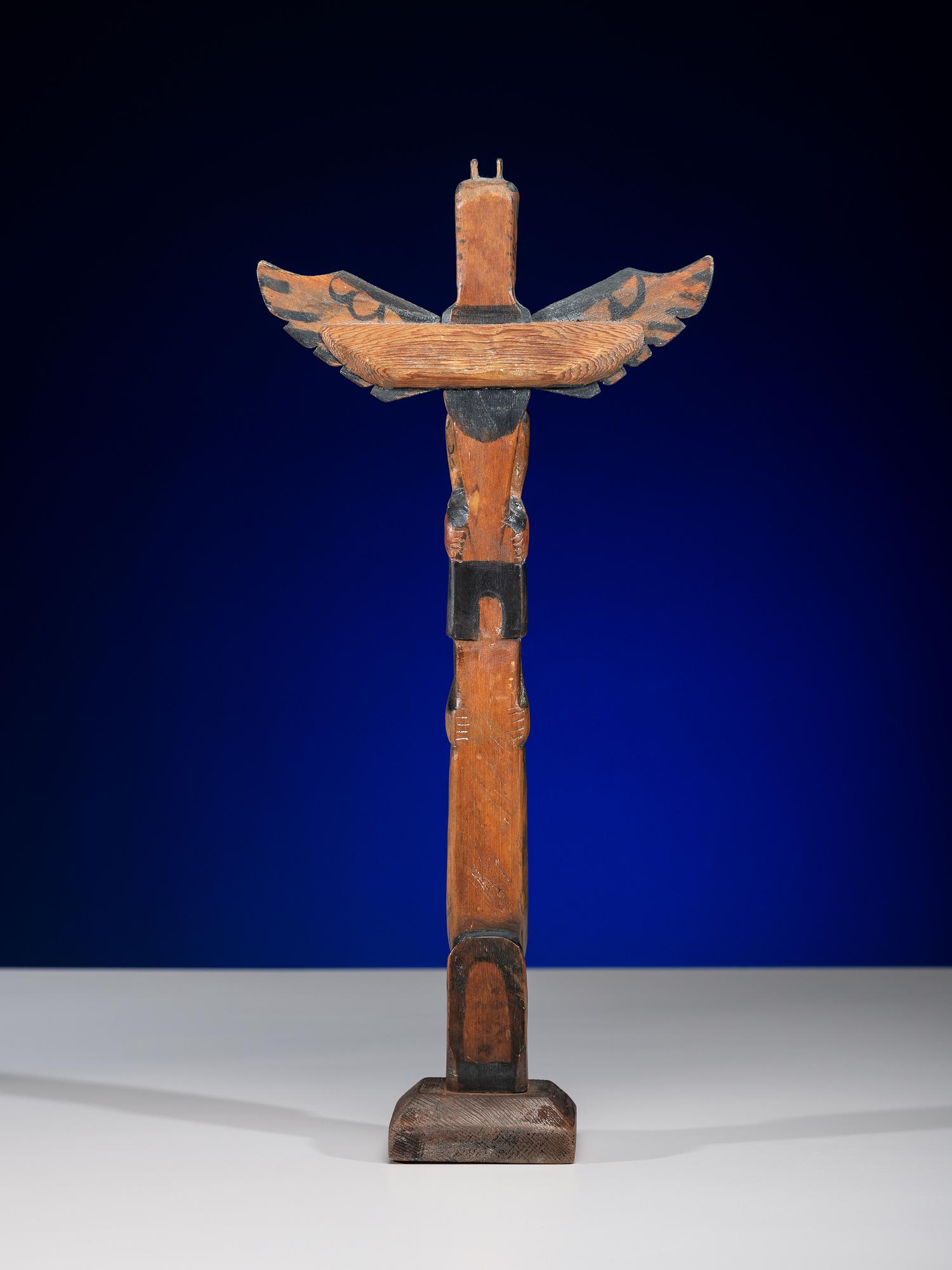 Polychrome Painted Totem Pole