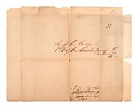 [MISSOURI] -- [MISSOURI TERRITORY]. Ephemera related to early Missouri settlement and history, including a grand jury indictment for cheating with a "gambling device" adapted for playing cards.