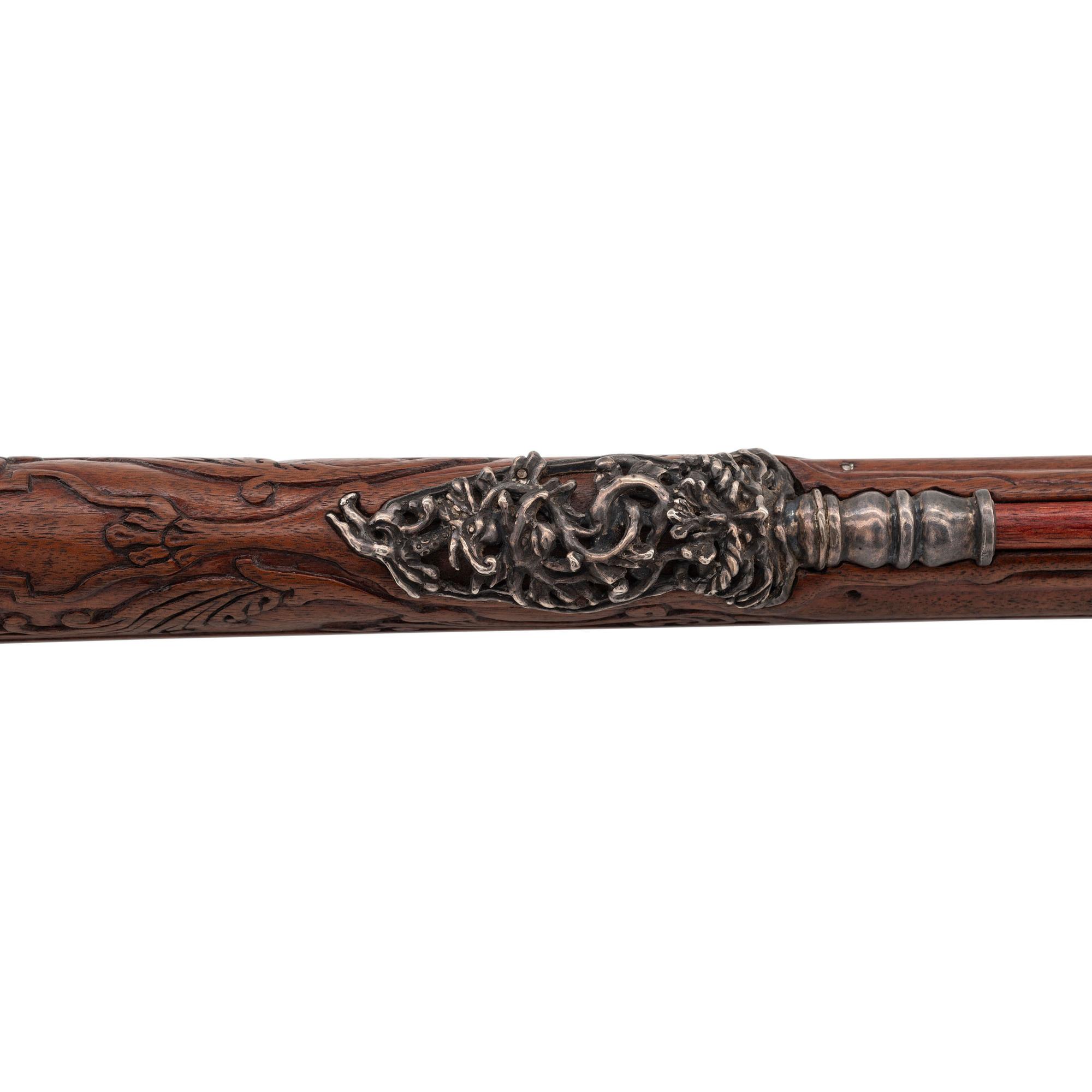 Contemporary Flintlock Viennese Style Jaeger by John B. Derrick (American, b.1936)