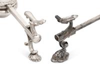 Six Silver-Plate Dish Crosses