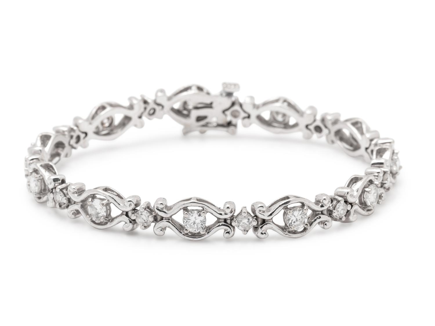 WHITE GOLD AND DIAMOND BRACELET