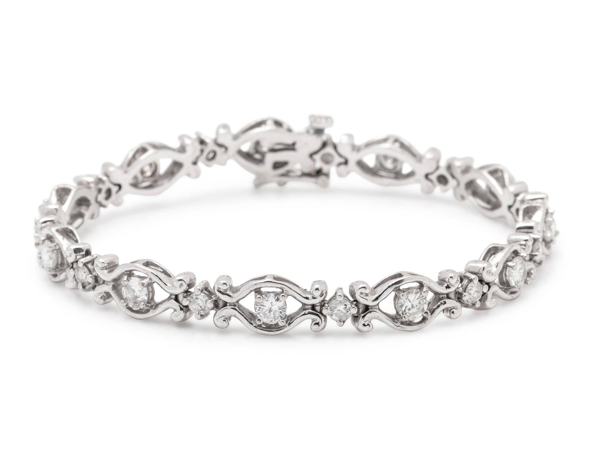 WHITE GOLD AND DIAMOND BRACELET