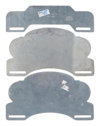 [POLITICS]. A group of 3 campaign license plate attachments promoting Dewey & Warren and Truman & Barkley. 1948.