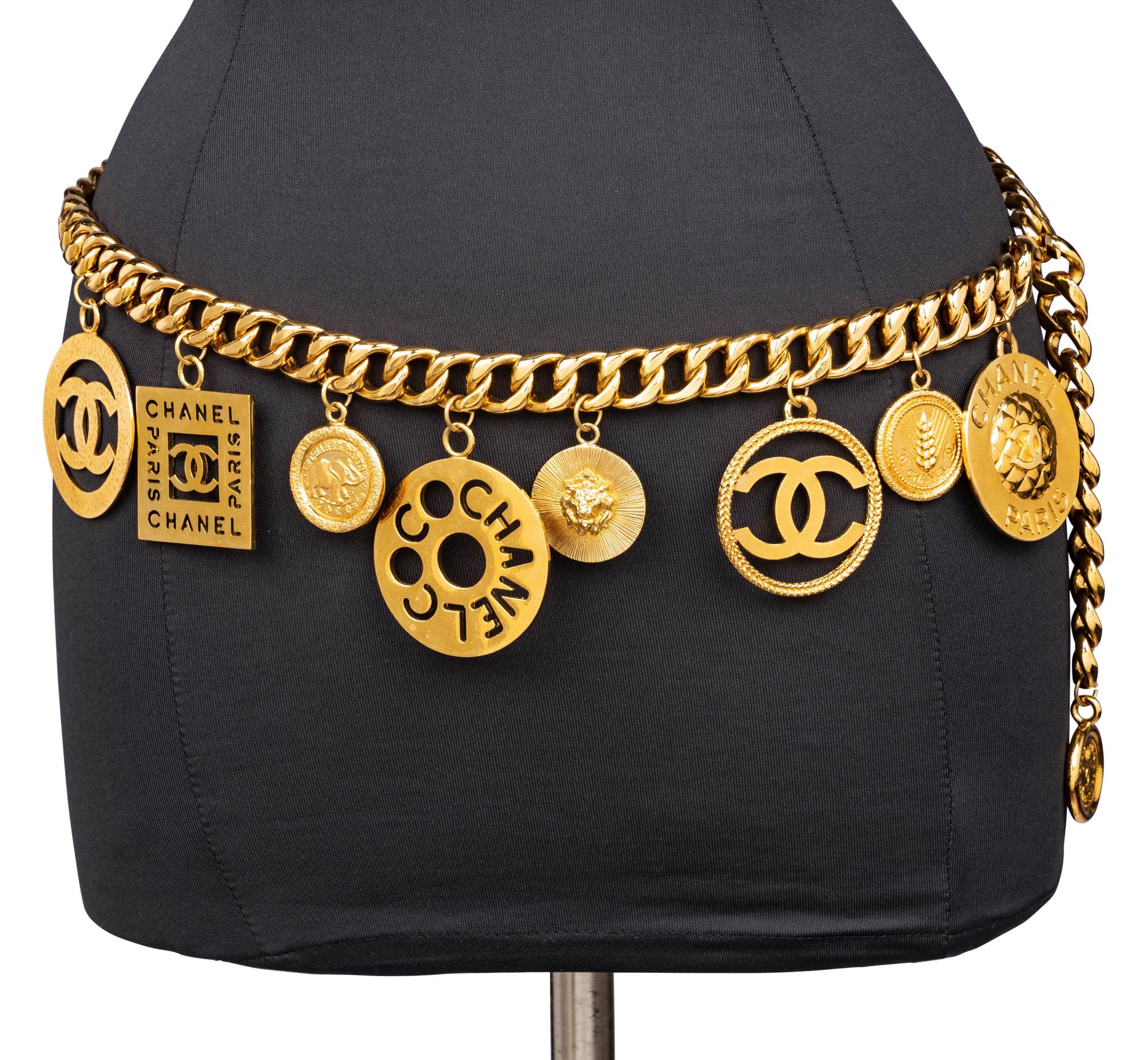 Chanel, Oversized Charm Chain Belt