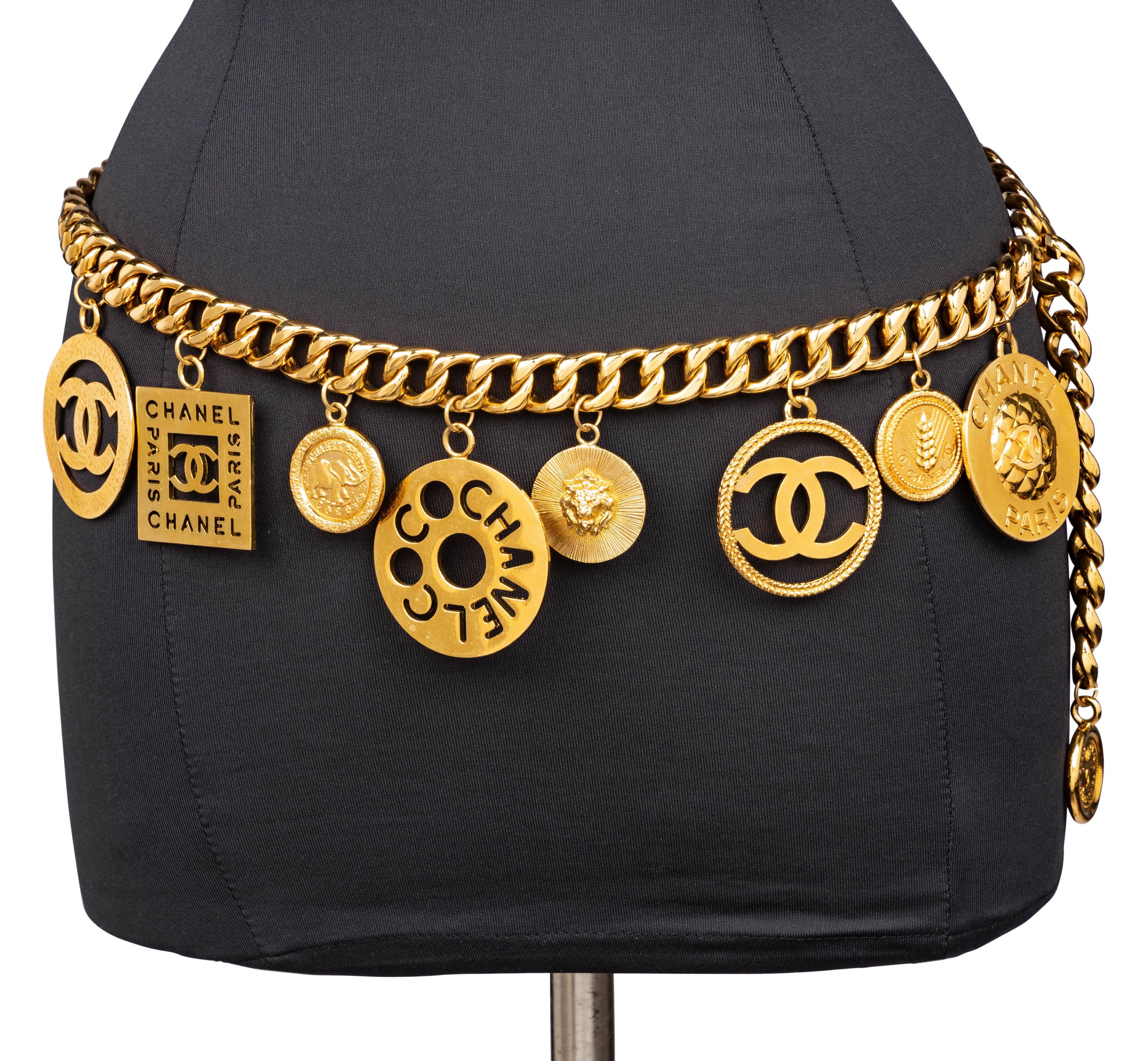 Chanel, Oversized Charm Chain Belt