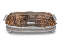 An English Silver-Plate and Faux Tortoise Shell Serving Tray