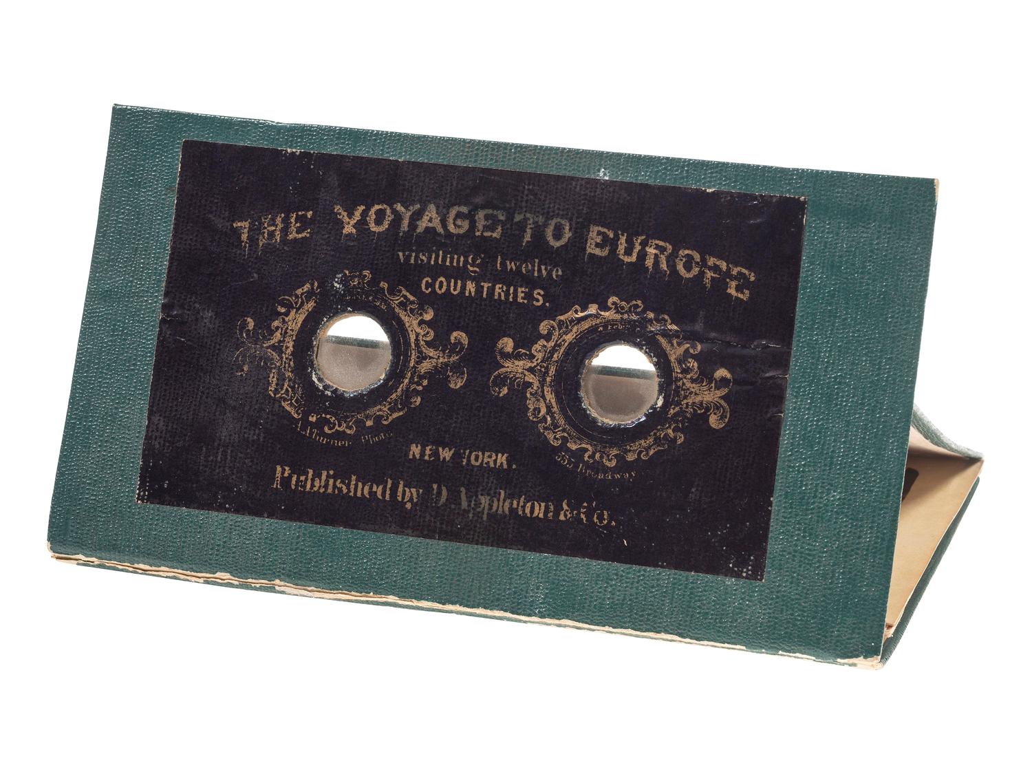 [EARLY PHOTOGRAPHY]. TURNER, A.A., photographer. The Voyage to Europe visiting twelve countries . New York: D. Appleton & Co., ca 1860s. A very rare group of 12 stereoviews housed in Motoscope viewer.