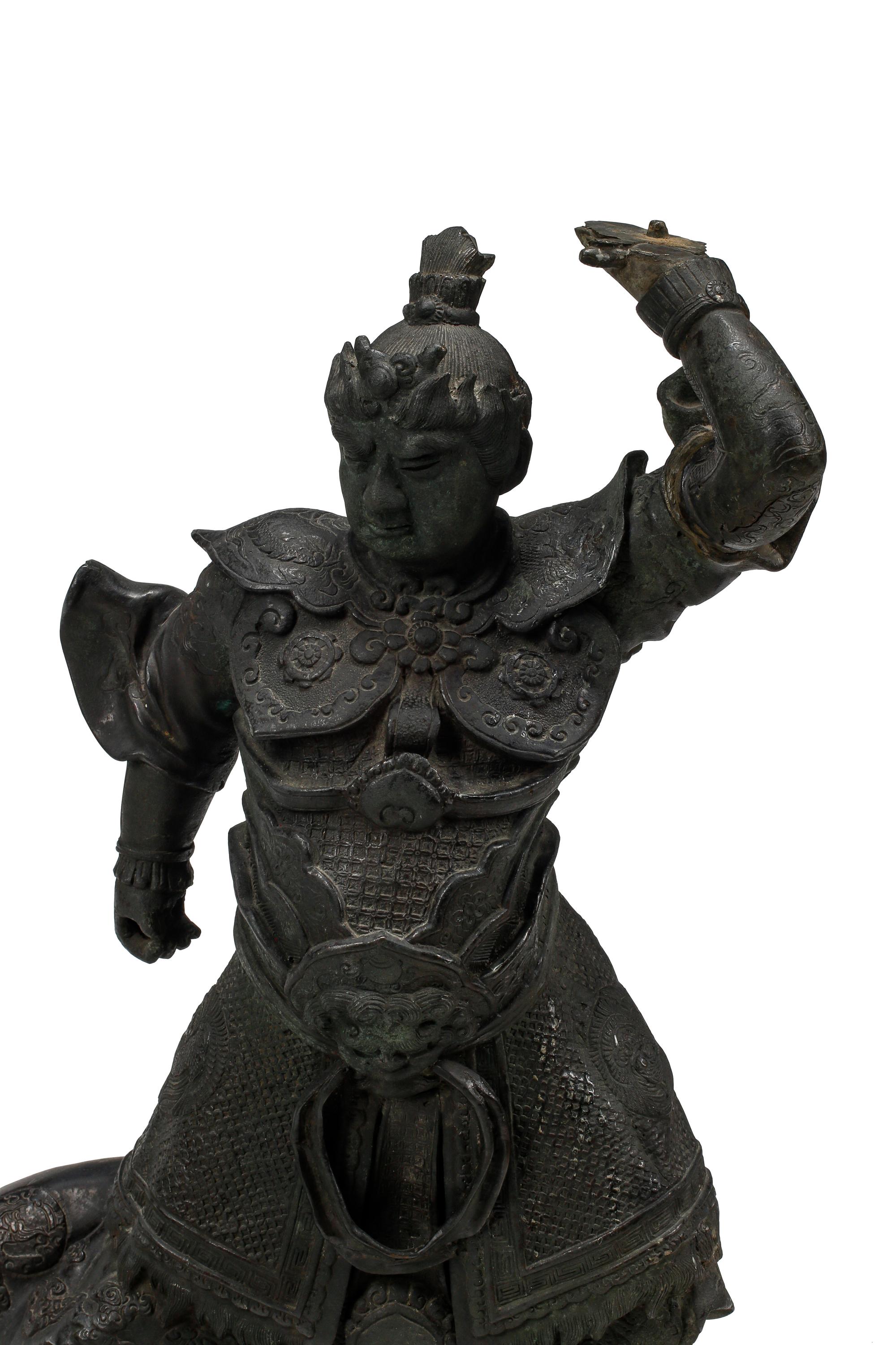 A Pair of Chinese Bronze Figures