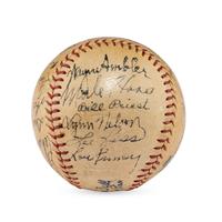 A 1938 Philadelphia Athletics Team Signed Autograph Baseball Featuring Connie Mack (JSA Letter of Authenticity)