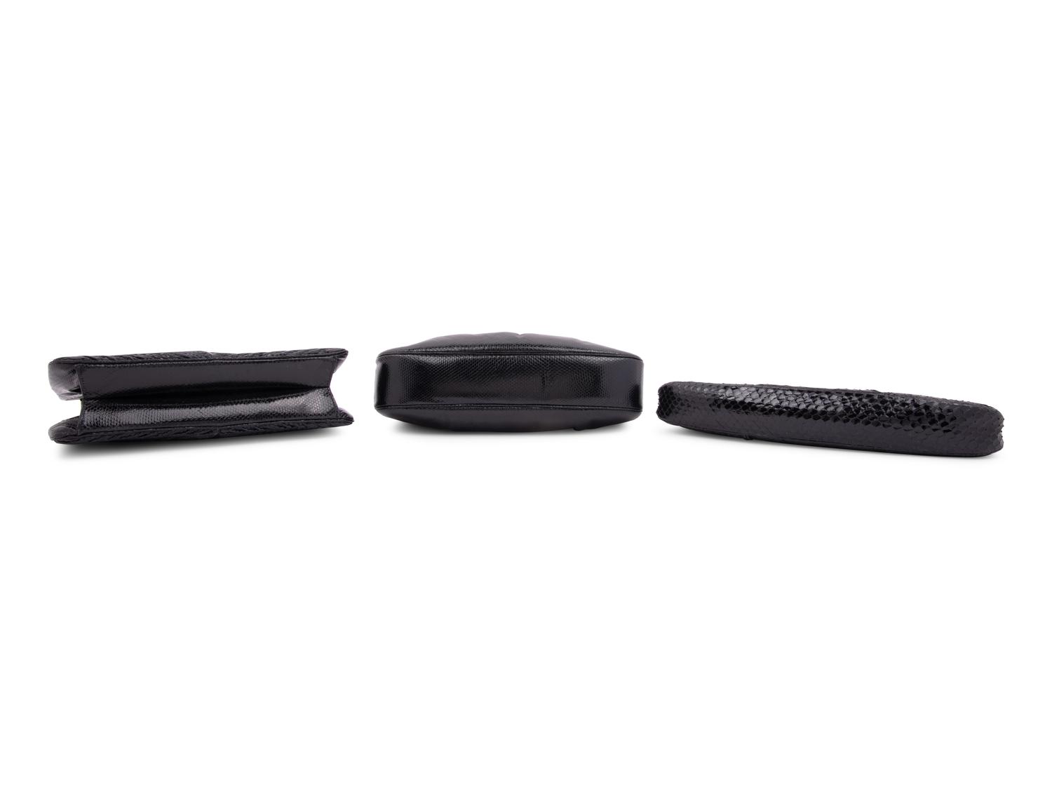 Three Judith Leiber Exotic Skin Clutches