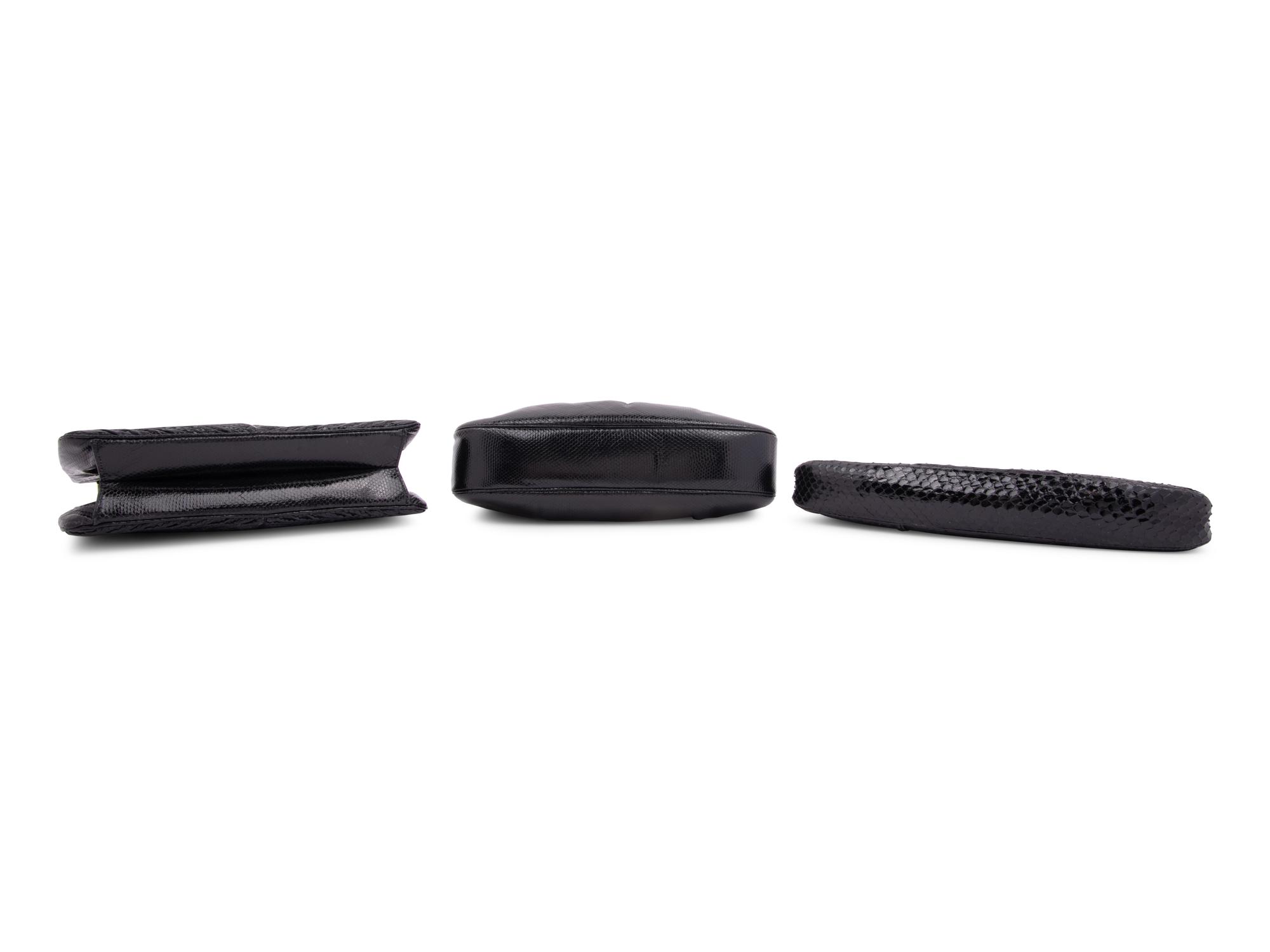 Three Judith Leiber Exotic Skin Clutches