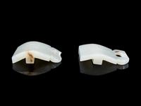 A Chinese Pale Celadon Jade Two-Part Belt Buckle