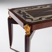 Art Deco Early 20th Century — Gilt Bronze Mounted Verre Eglomise Coffee Table, France