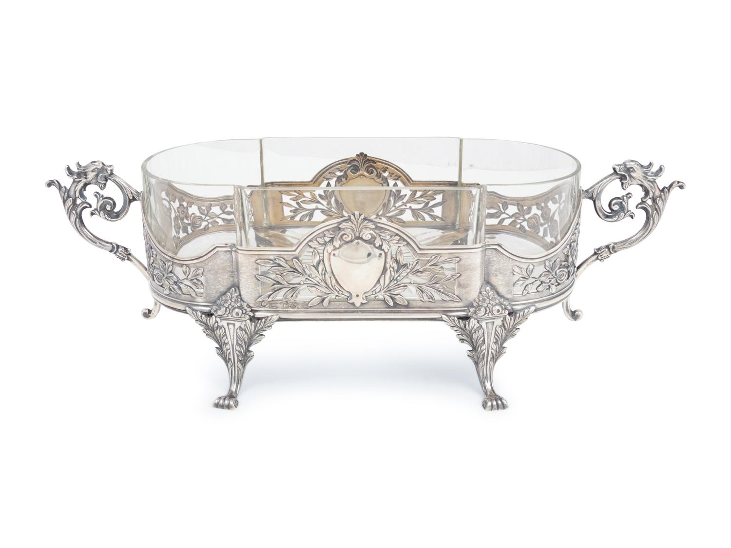 A Russian Silver Centerpiece Bowl