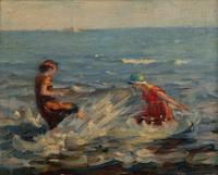 Two Girls Splashing