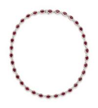 RUBY AND DIAMOND NECKLACE