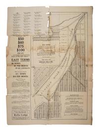 [AFRICAN AMERICANA - COLORADO]. A group of items involving African American towns in Colorado, incl. Lincoln Hills brochure and photographs.