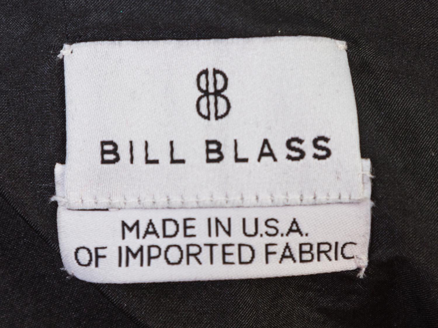 A Bill Blass Black Silk Cocktail Dress, Size 6.