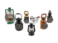 A Group of Six Railroad Inspector Lanterns