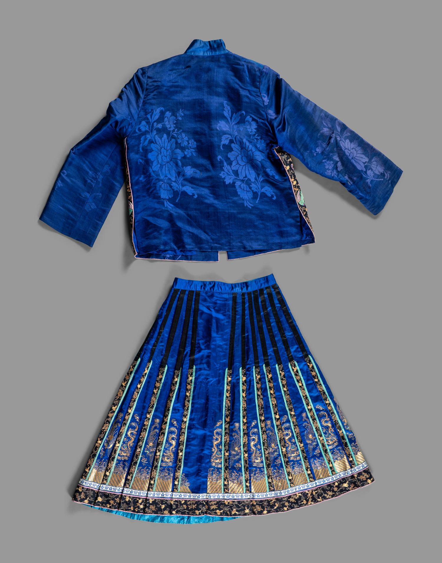 Three Chinese Silk Embroidered Articles