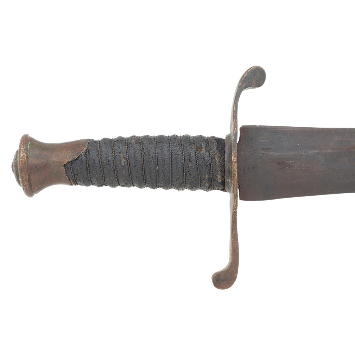 Restored Thomas Leech & Co Tennessee Side Knife with Belt, Frog and Scabbard