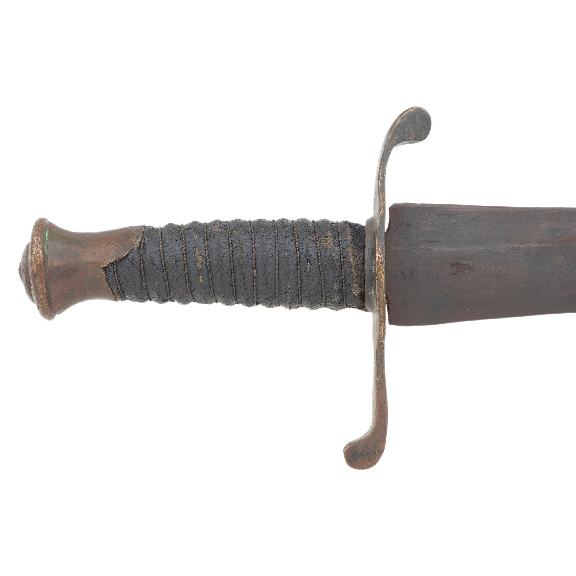Restored Thomas Leech & Co Tennessee Side Knife with Belt, Frog and Scabbard
