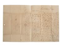 [SLAVERY & ABOLITION]. MATTHEWS, Nathaniel. Autograph letter signed ("Nathaniel Matthews"), to R.W. Vasser, with details of 10 enslaved individuals. Richmond, VA, 9 December 1849.