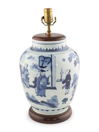 A Chinese Blue and White Porcelain Jar