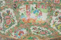 A Rose Medallion Porcelain Center Bowl
