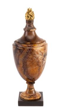 An English Gilt Bronze Mounted Blue John Urn Height 12 1/2 inches. — 19TH CENTURY