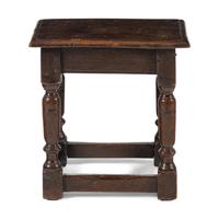 An English Oak Joined Stool