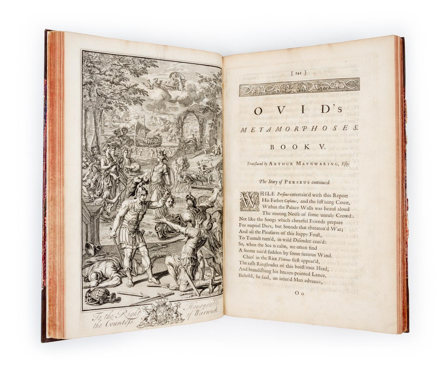 OVID. Ovid's Metomorphoses in Fifteen Books. London, 1717.