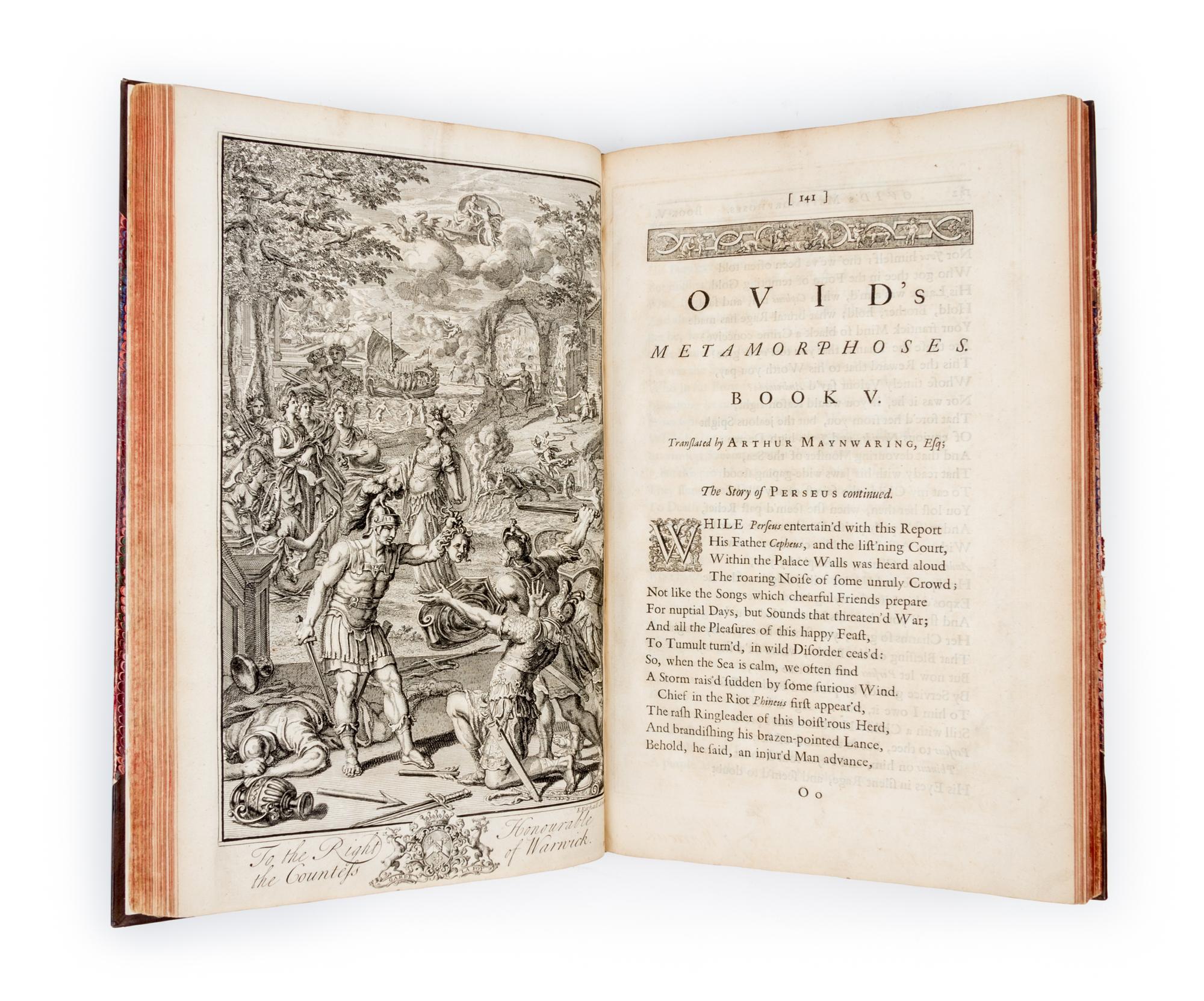 OVID. Ovid's Metomorphoses in Fifteen Books. London, 1717.