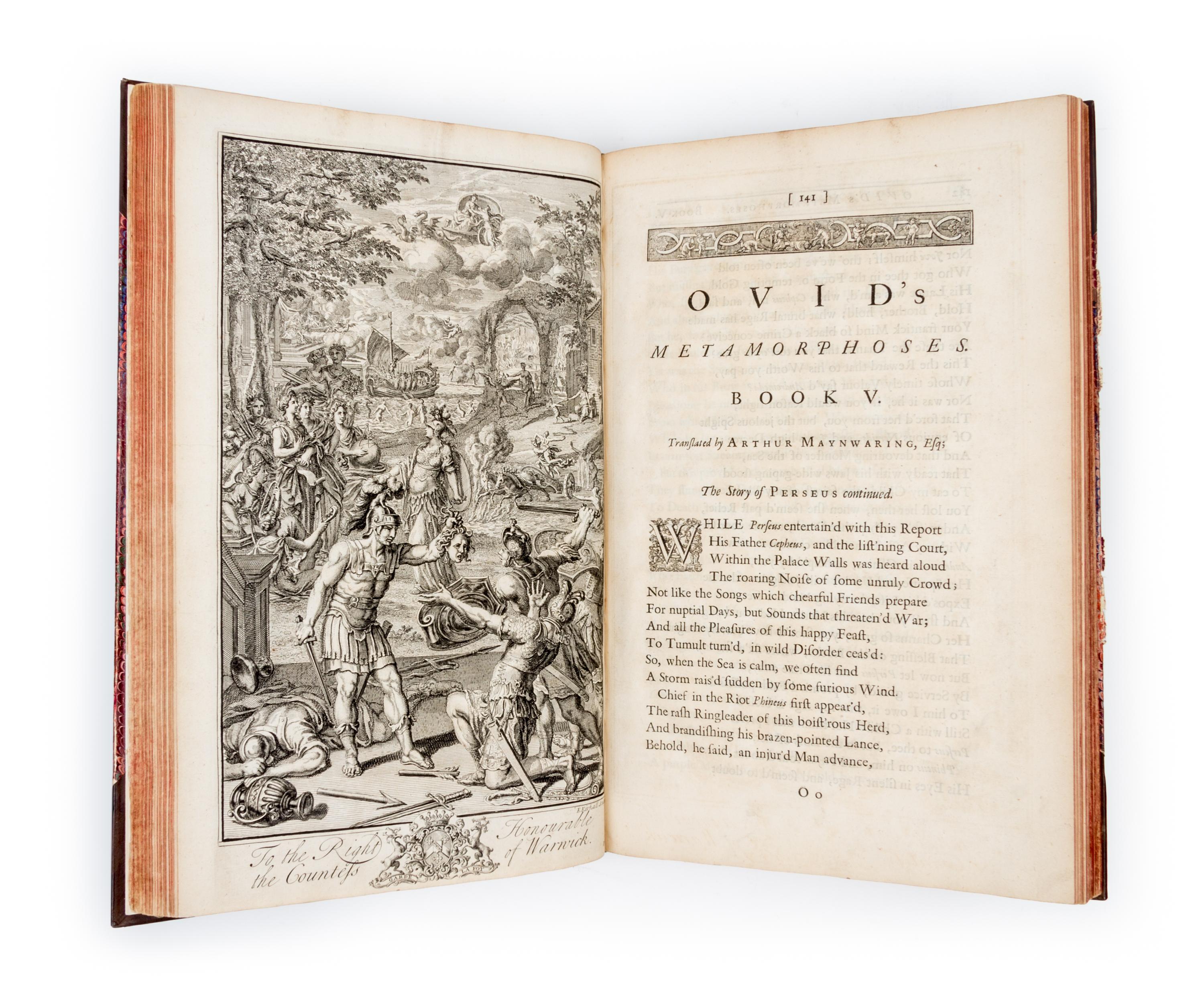 OVID. Ovid's Metomorphoses in Fifteen Books. London, 1717.