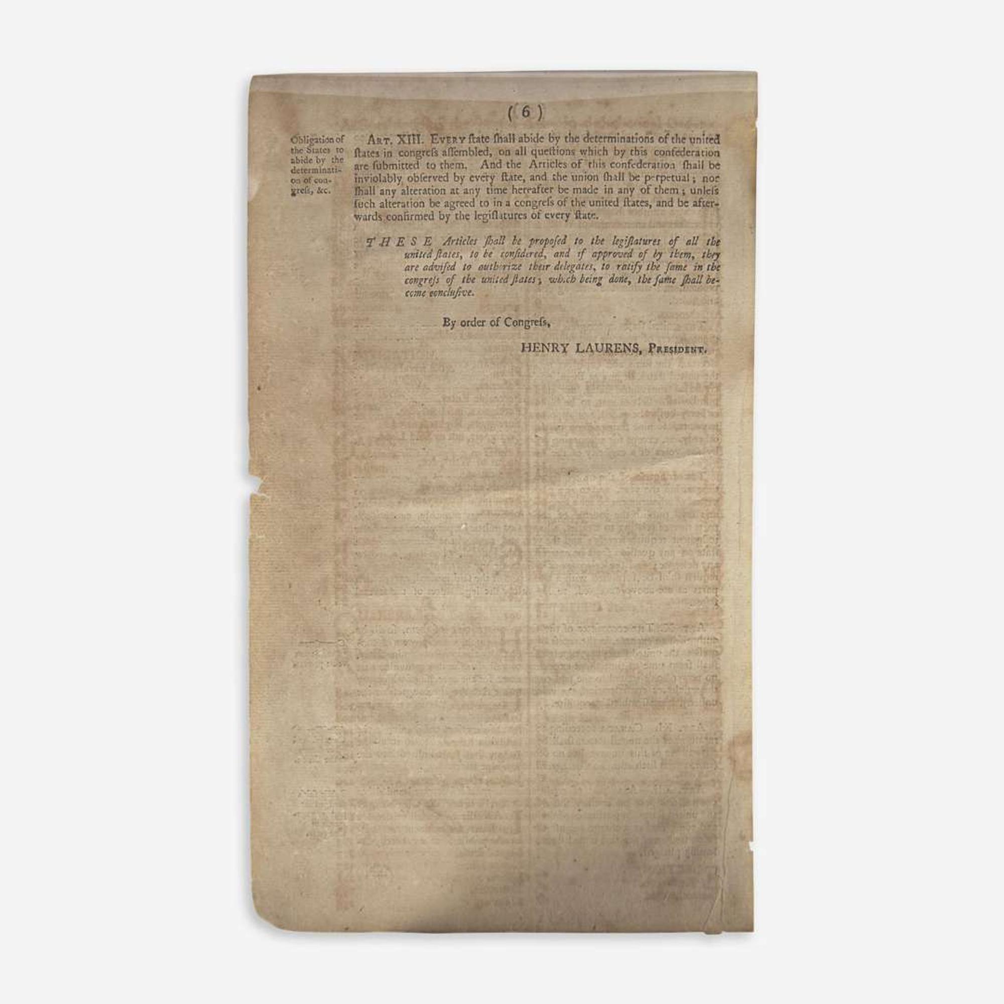 [Americana] Articles of Confederation and Perpetual Union...