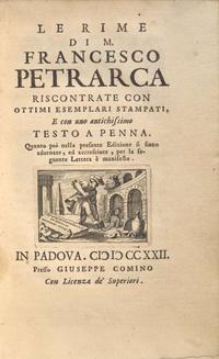 [Literature] Petrarch: Group of 3 Titles