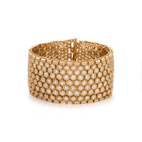 YELLOW GOLD AND DIAMOND BRACELET