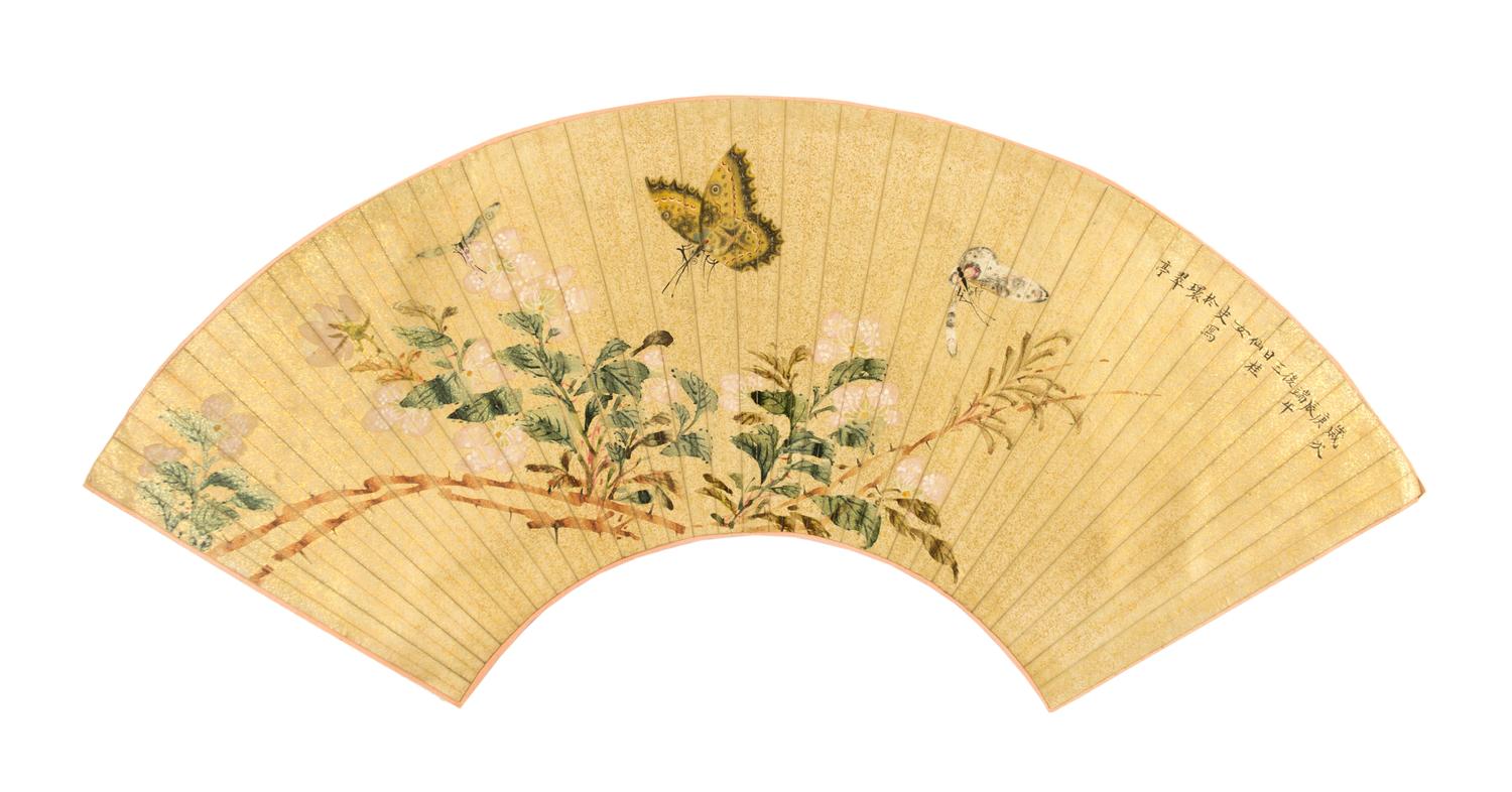 Guixian Nvshi, (QING DYNASTY), Flowers and Butterflies
