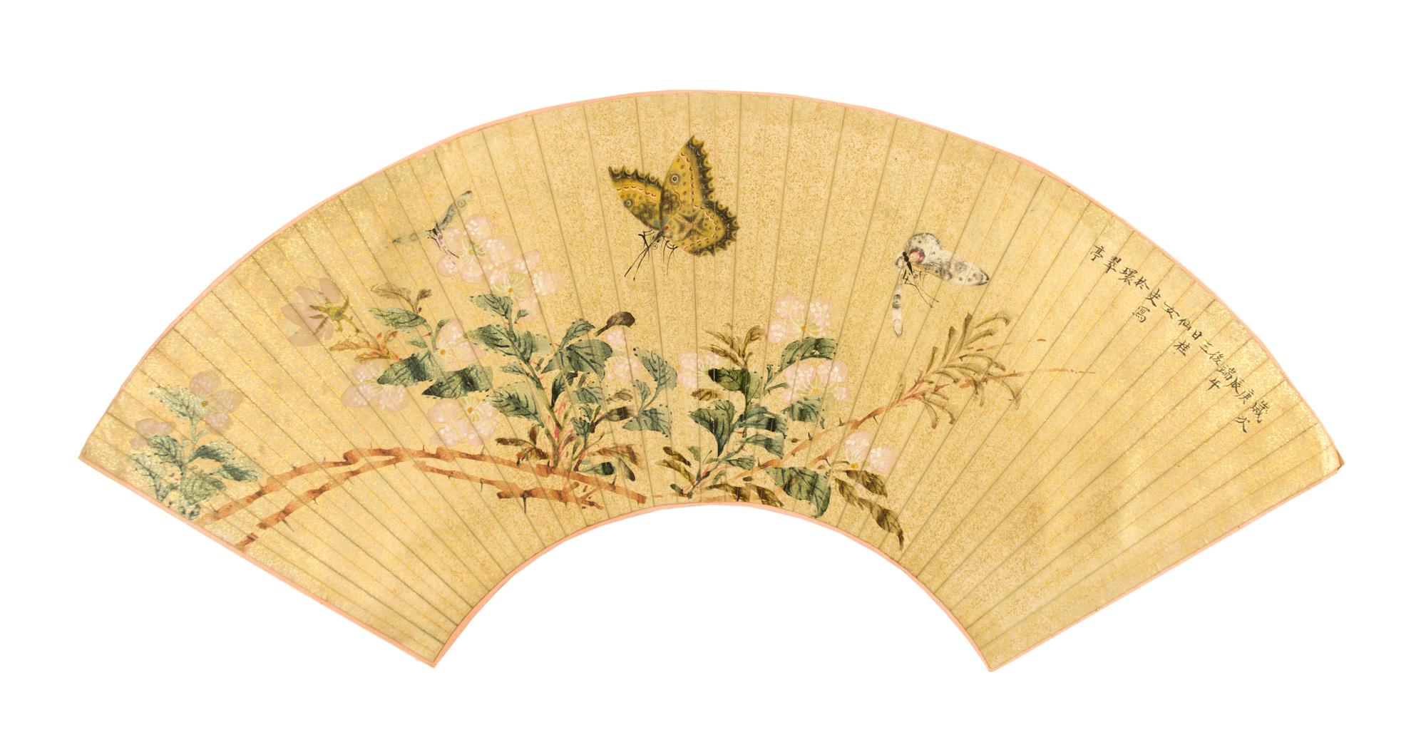 Guixian Nvshi, (QING DYNASTY), Flowers and Butterflies