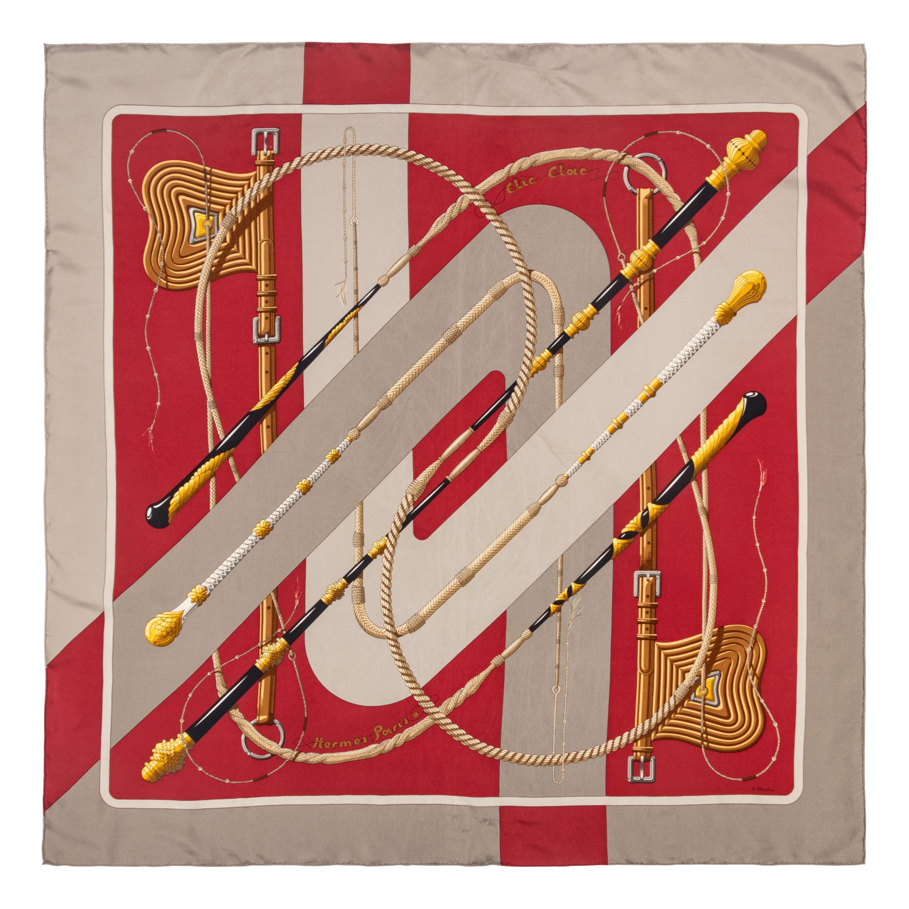 Four Hermès Scarves
