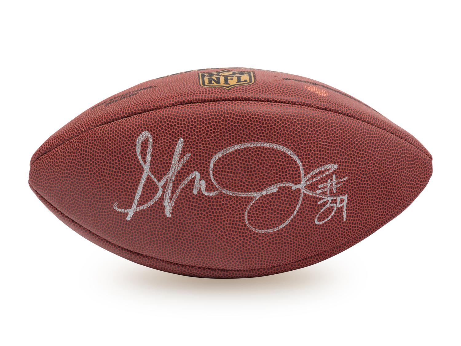 A Group of Signed Autograph Football Items Including Joe Namath