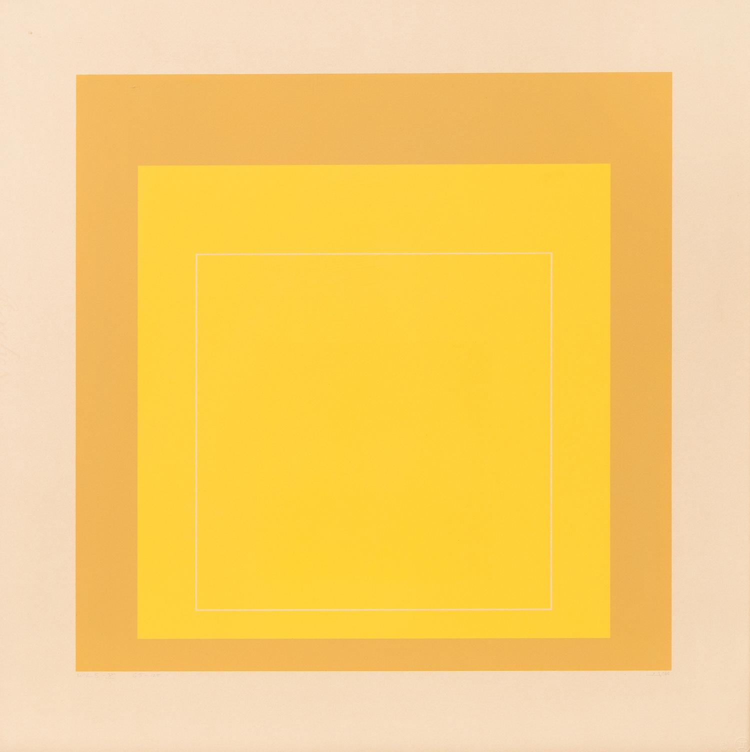 Josef Albers, (American/German, 1888-1976), WLS - X (from White Line Squares (Series II)), 1966