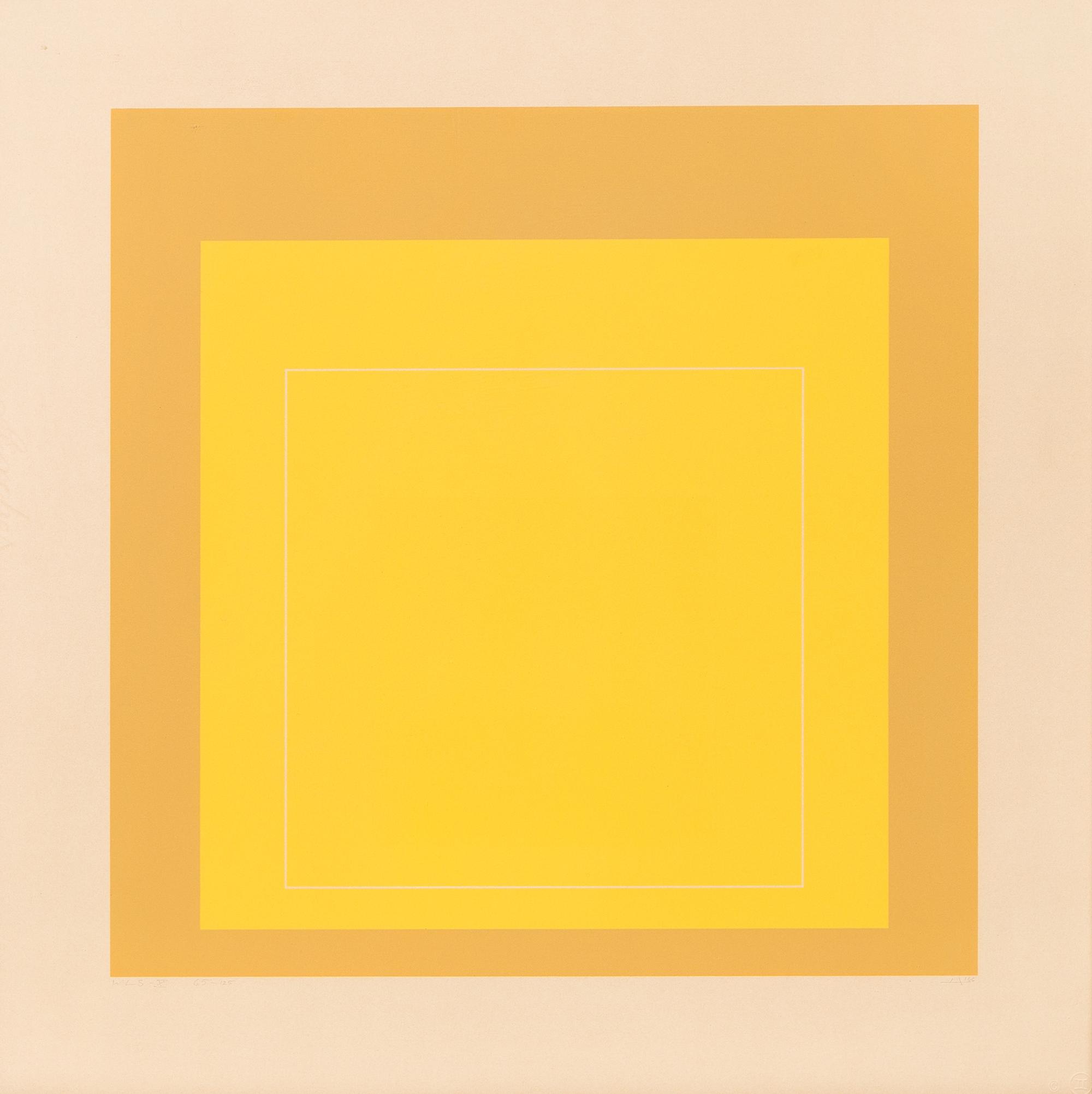 Josef Albers, (American/German, 1888-1976), WLS - X (from White Line Squares (Series II)), 1966